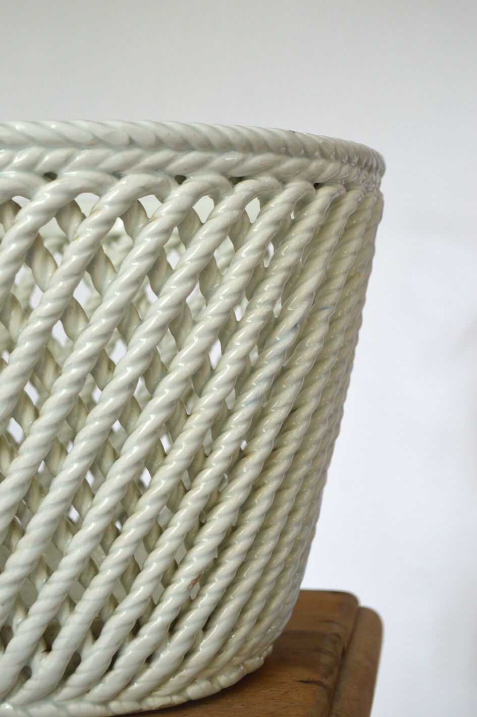 Vintage braided pot cover