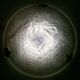 Art Deco suspension in moulded glass by Noverdy with a frosted effect.
