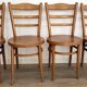 Lot de 4 chaises bistrot Baumann – modèle “Le Marais” – bois clair