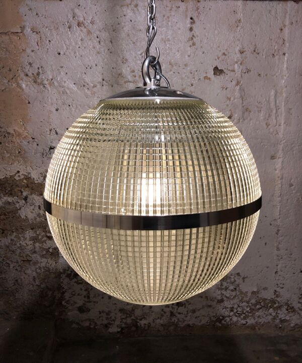 Suspension boule Holophane en Alu