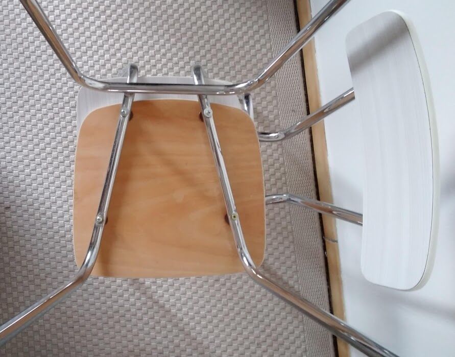 Pair of chairs in formica