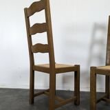 Pair of rush-seated chairs