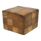 De Sede Patchwork Leather Cube Stool, Pouf, Ottoman, Switzerland, 1970s