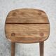 Attribué à Pierre Gautier Delaye. tabouret bois, France, circa 1960