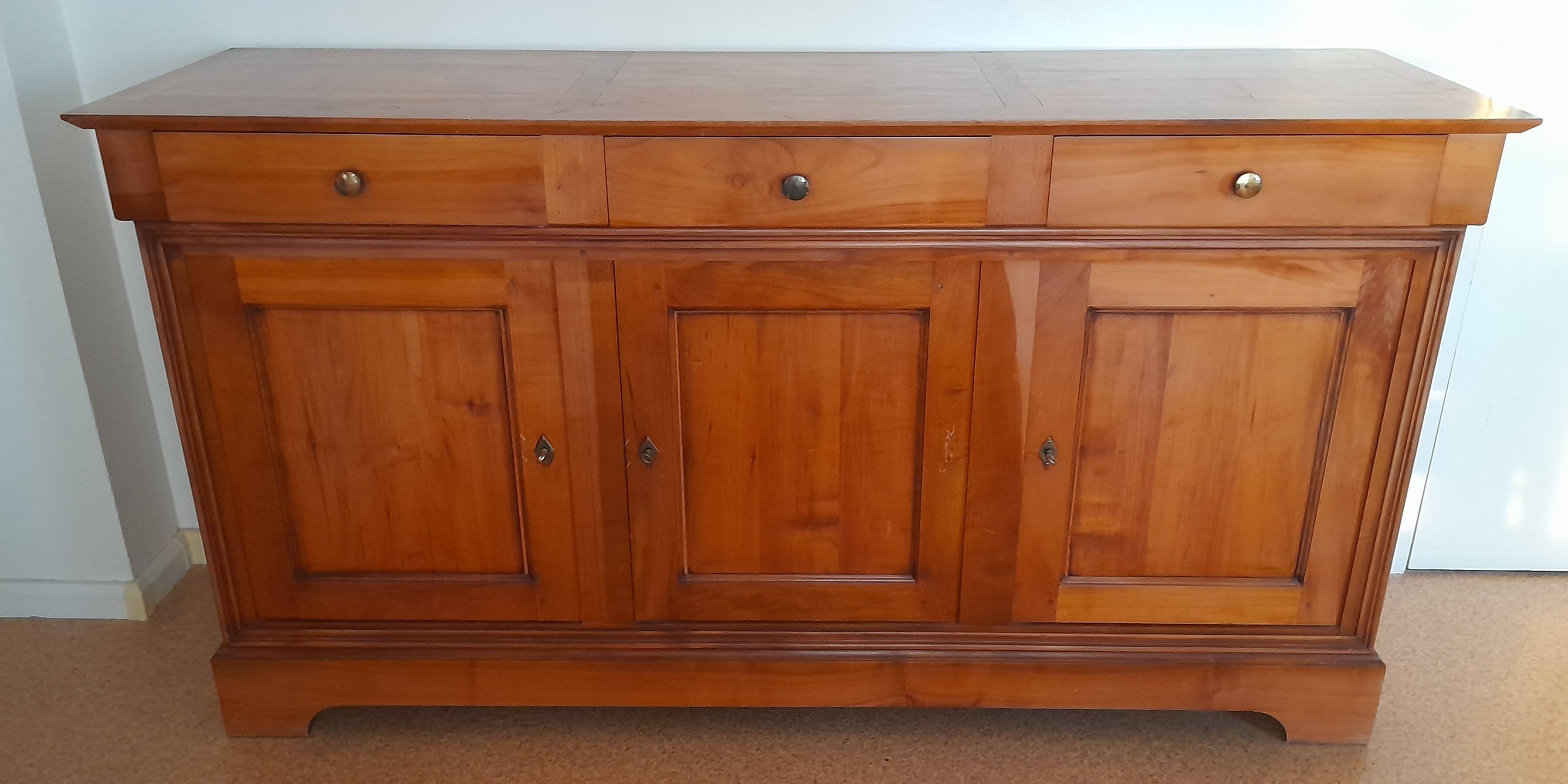 3-door wooden sideboard