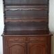 two-body oak solid wood sideboard