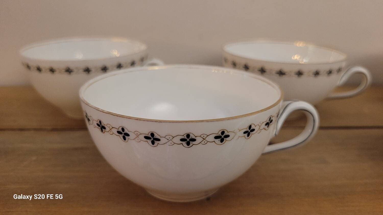 5 fine porcelain cups