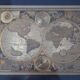 Vintage world map frame