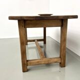 Small old farmhouse table with square legs