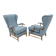 Pair of Paolo Buffa Mid-Century Modern Italian Bouclè Armchairs by Framar