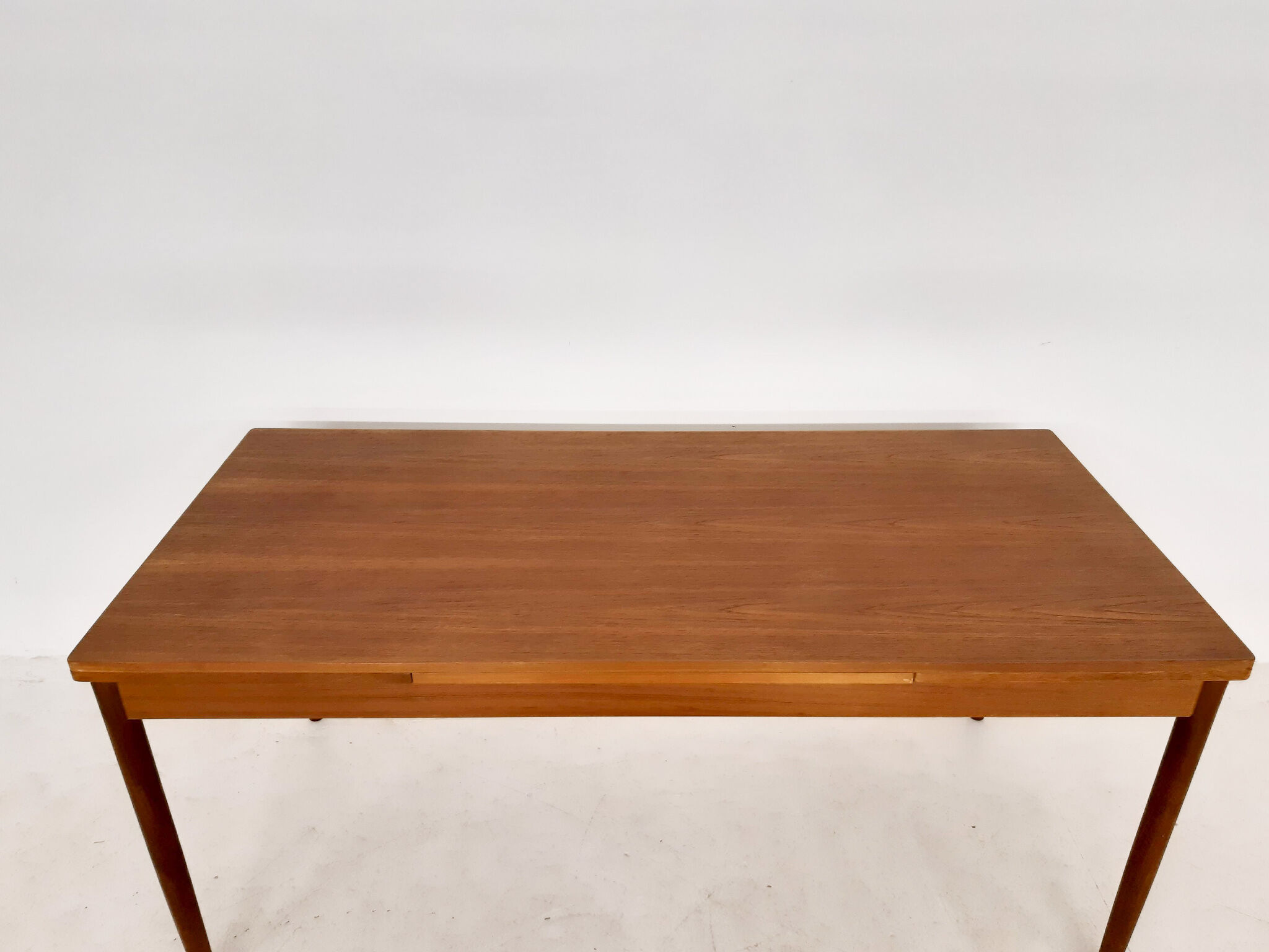 Teak extendable dining table, The Netherlands 1950's