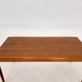 Teak extendable dining table, The Netherlands 1950's