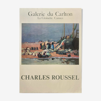 Affiche de Charles Roussel pour la Galerie du Carlton