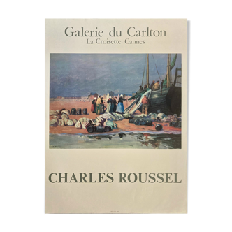 Poster by Charles Roussel for the Galerie du Carlton