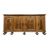 Renaissance style walnut sideboard circa 1950