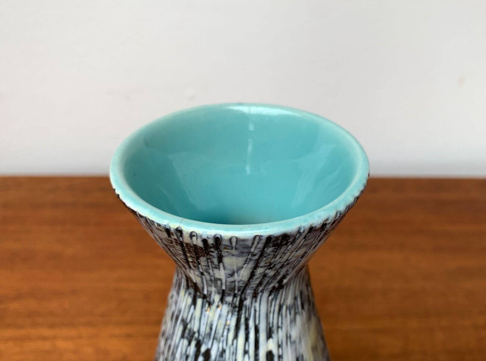 West German pottery vase, mid-century style, 1960s