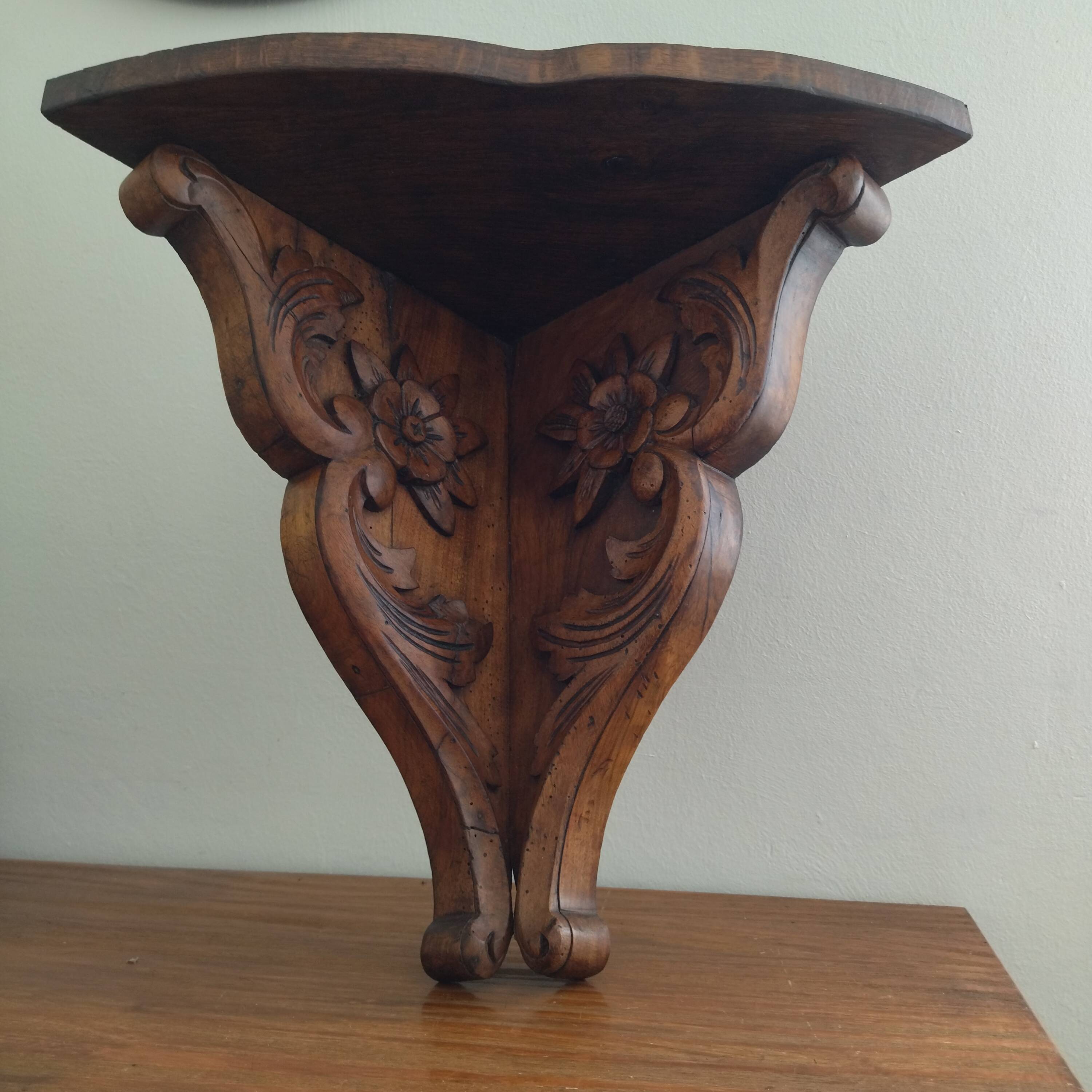 Console Murale Ange Baroque Or - Dimensions 48x48x12 Cm, Plastique, Déco Vintage, Neuf Sous Emballage