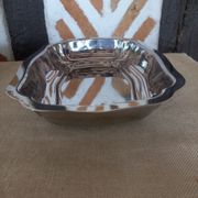 Set of 2 stainless steel hollow dishes