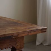 Antique Baroque dining table/desk in oak, Danish cabinetmaker, 19th century.