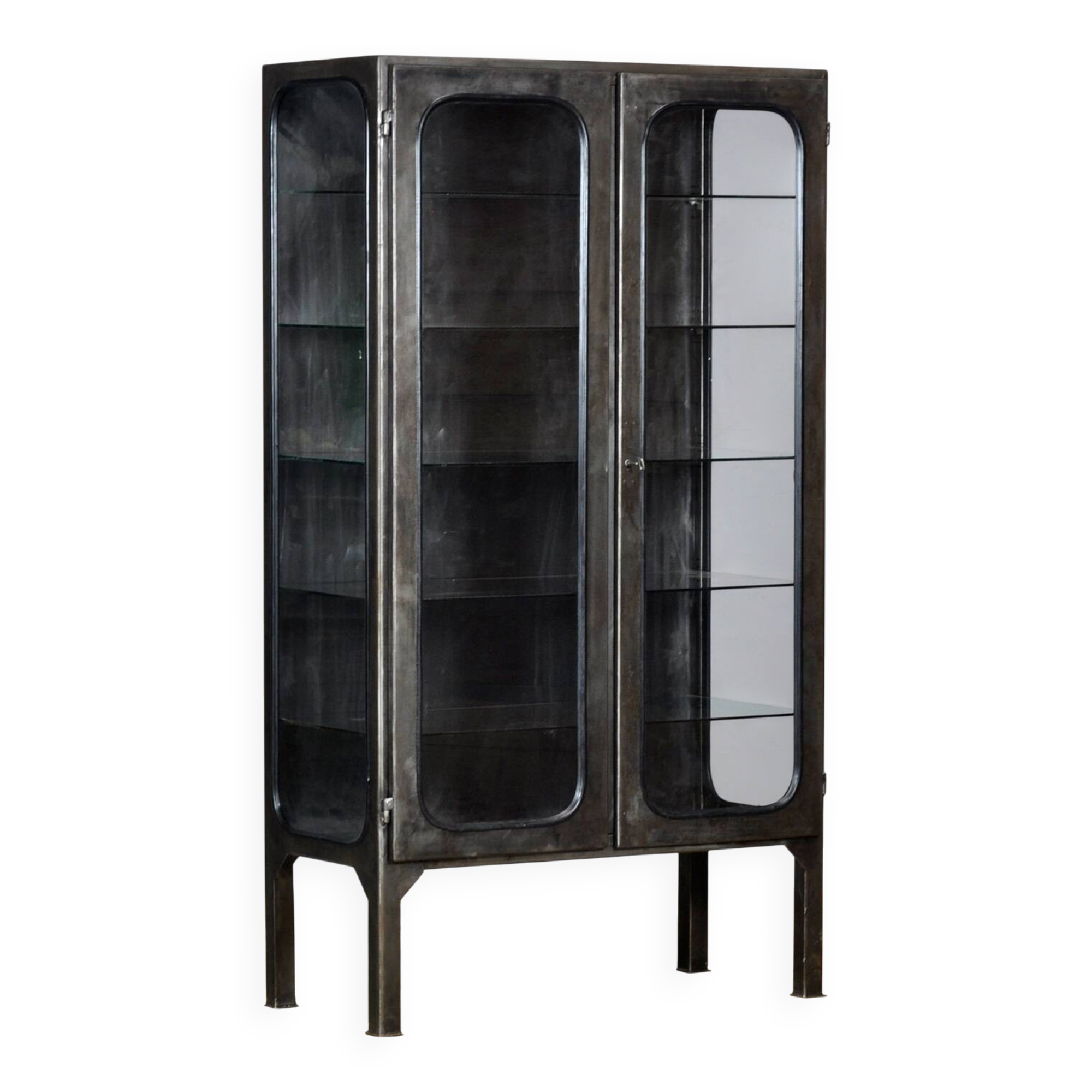 Polished medical cabinet, 1970s