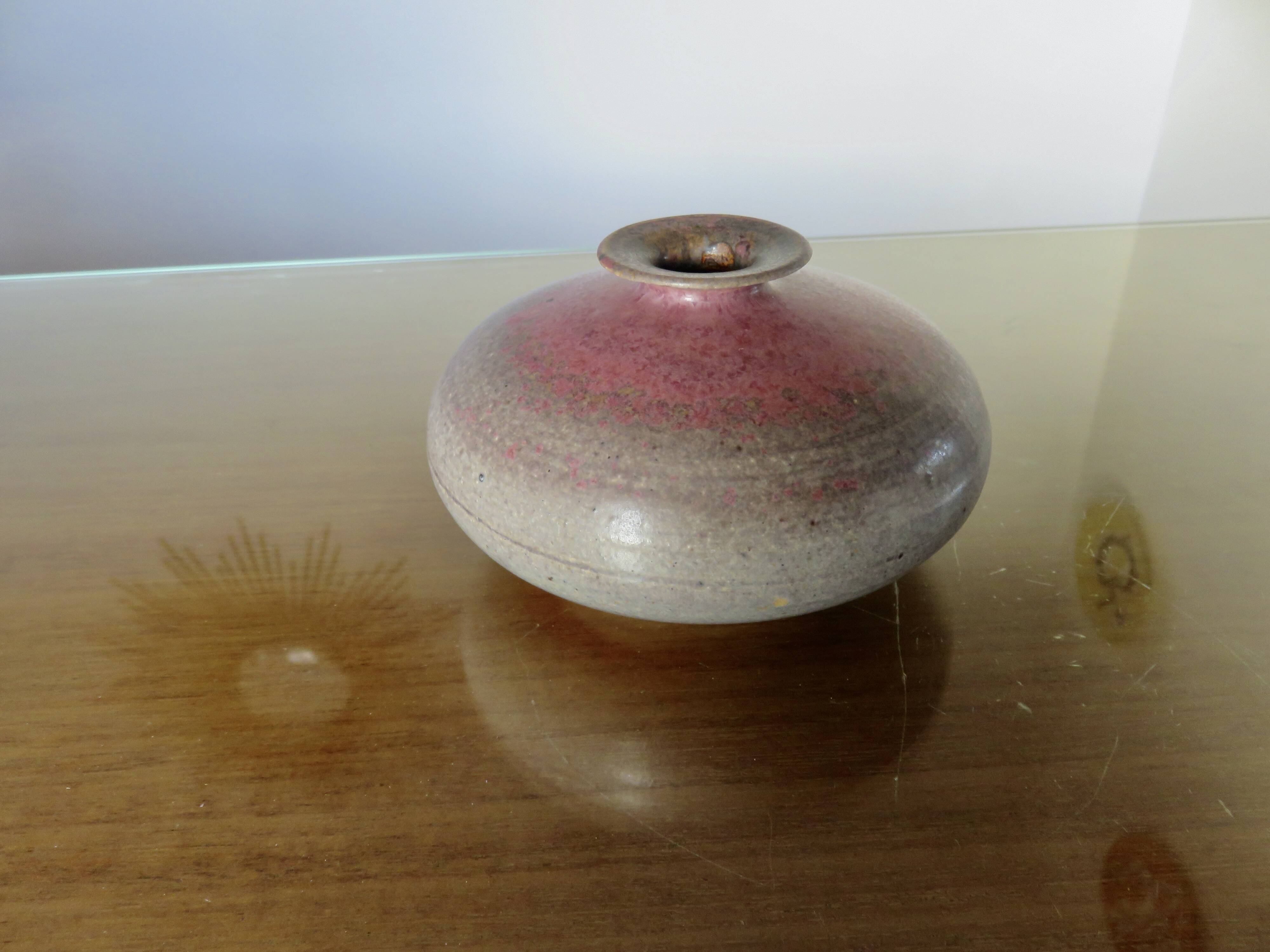 Signed ceramic vase, 50s-60s