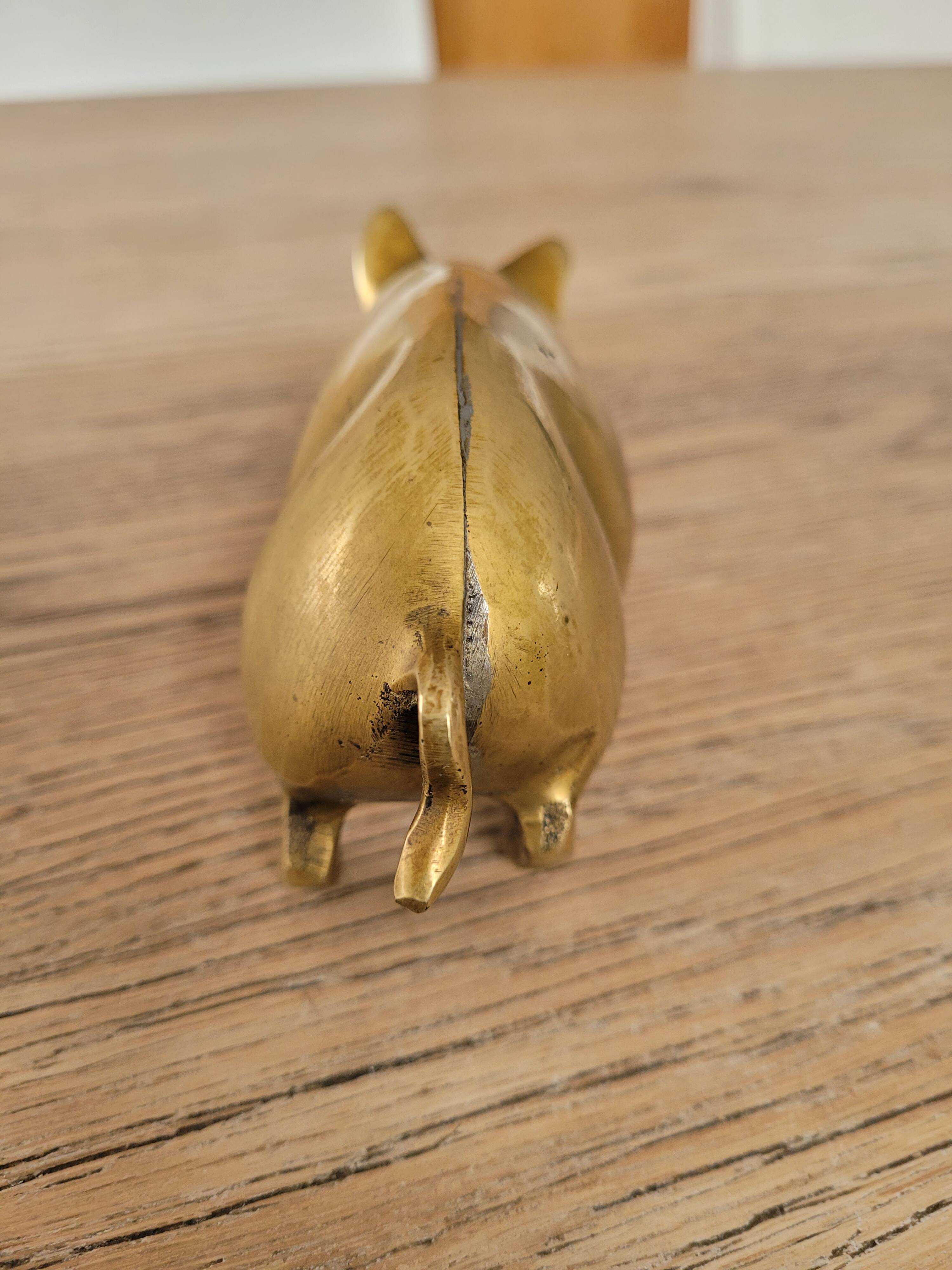 Antique brass/copper pig, from the 1950s.