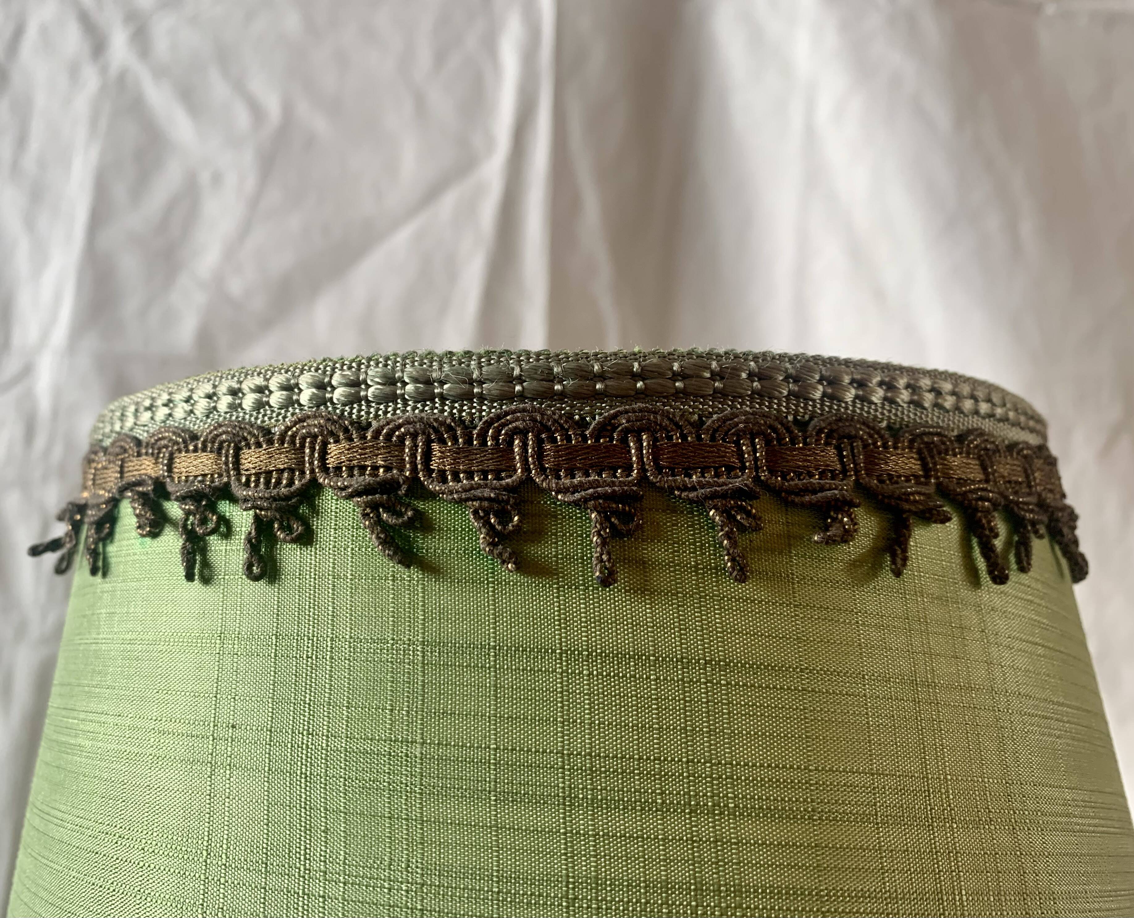 Vintage alabaster and brass table lamp