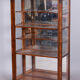 Biedermeier display cabinet, walnut, solid spruce, 1830s, czechia