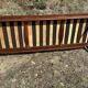 Vintage Scandinavian 3-seater wooden sofa – 1960s/70s