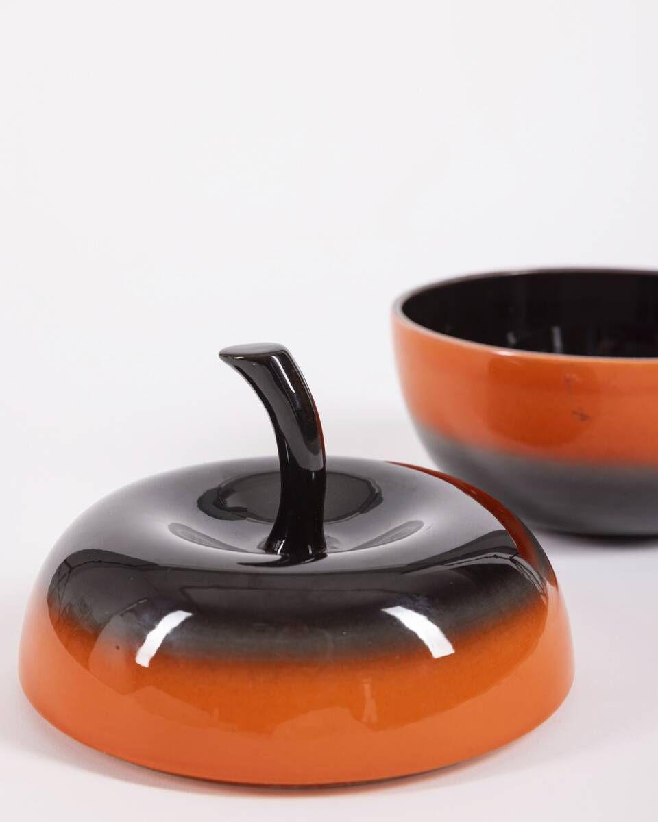 Vintage 1970s Ceramic Apple Container, Designed by Ceramica SIC