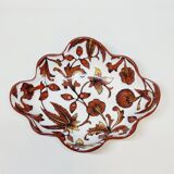 Longwy Cloisonné Enameled Basket Empty Pocket Cup Flowers Fe