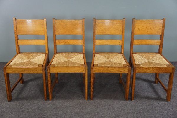 Suite of 4 dining chairs Hague School