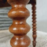 Antique round table drop-leaf table 125 cm walnut