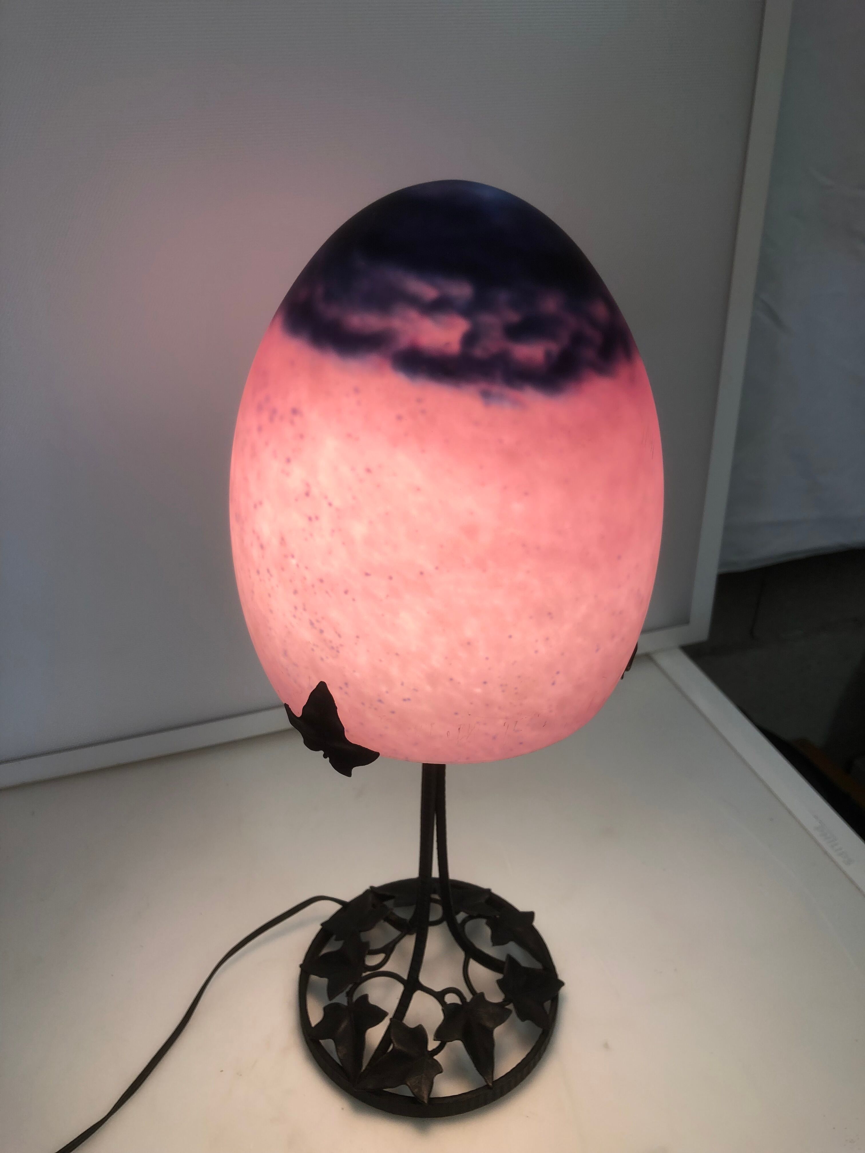 Art deco mushroom lamp