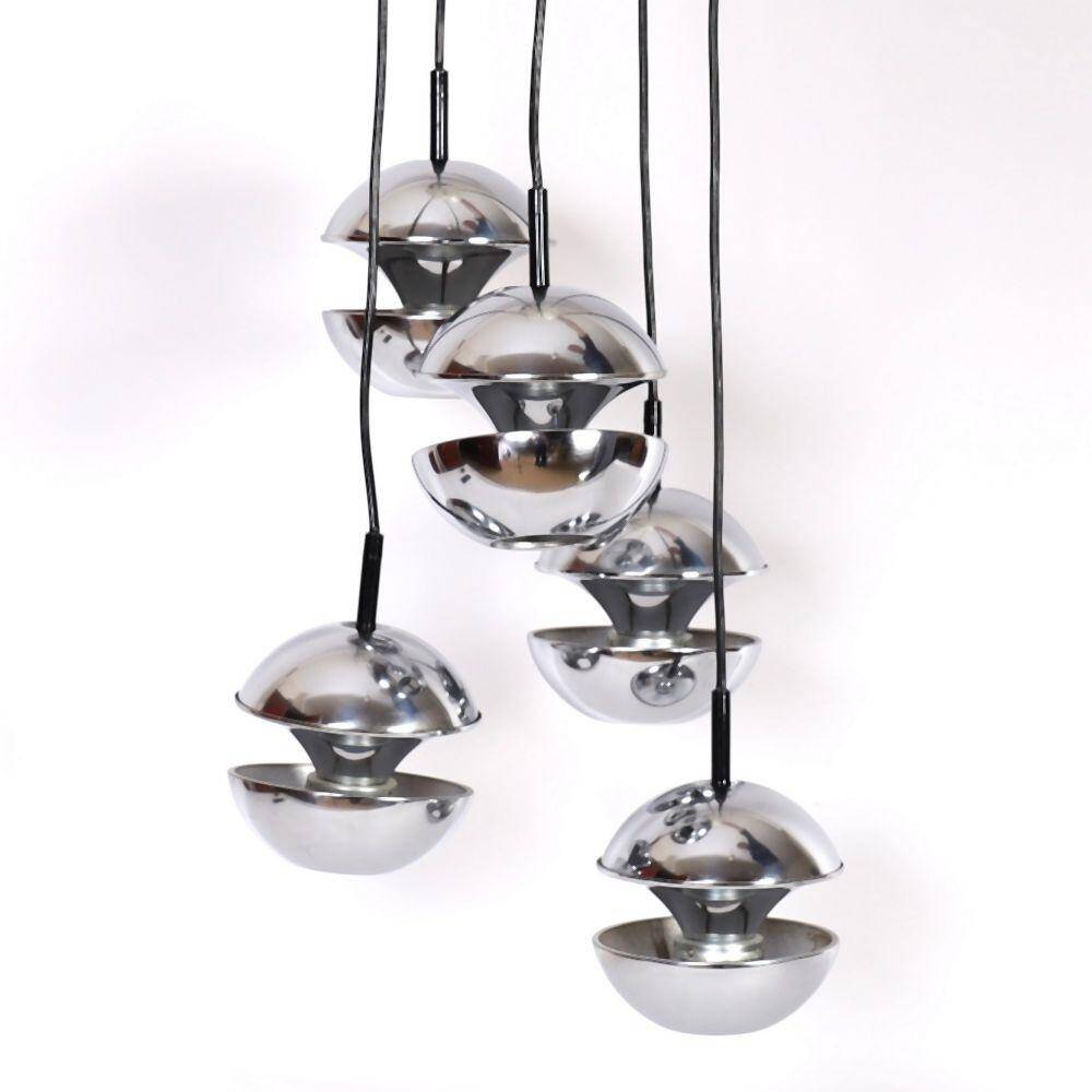 Space Age Kaiser Leuchten ceiling light 1970 living room lamp / pop art ball