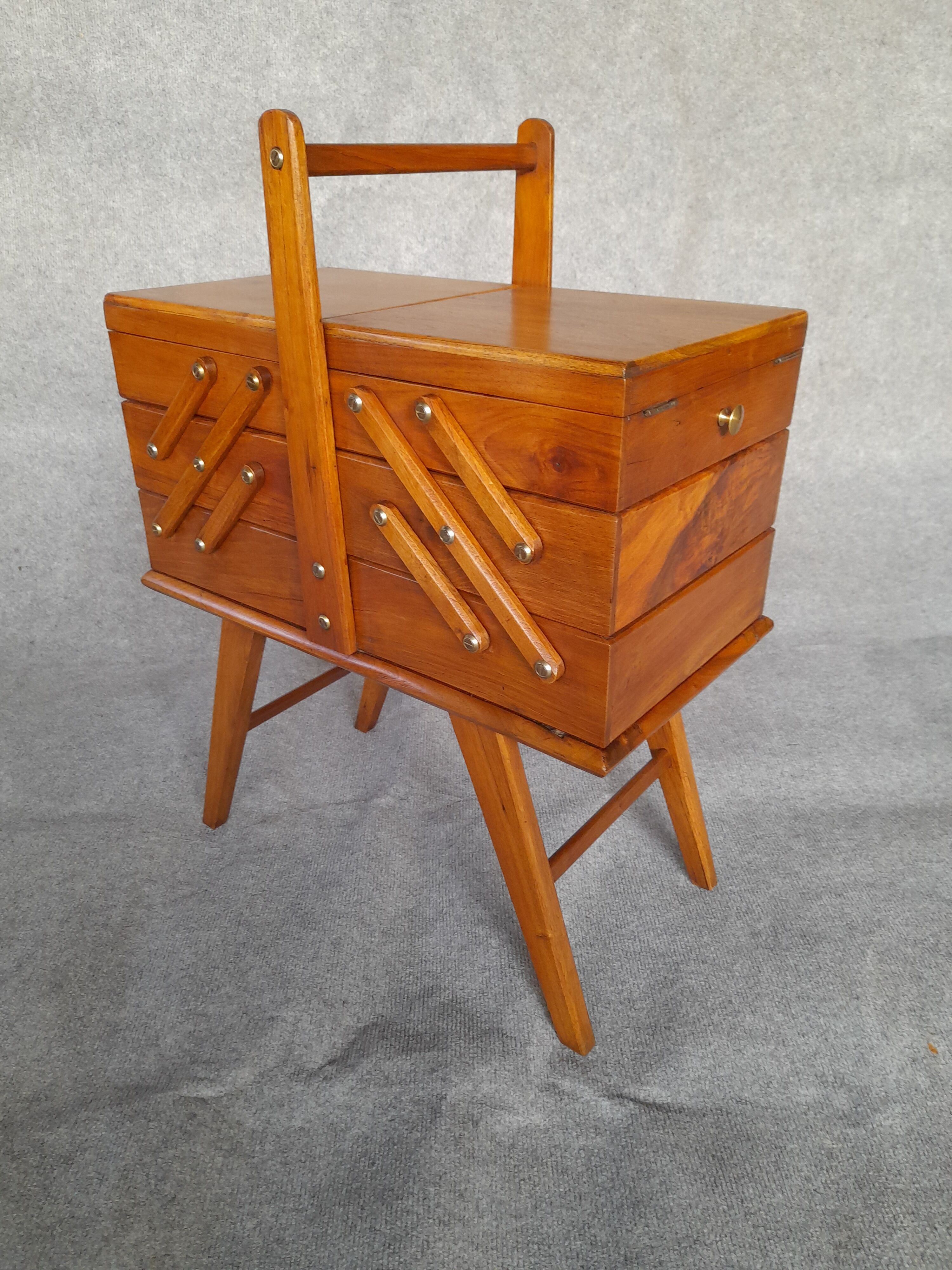 Vintage solid walnut worker