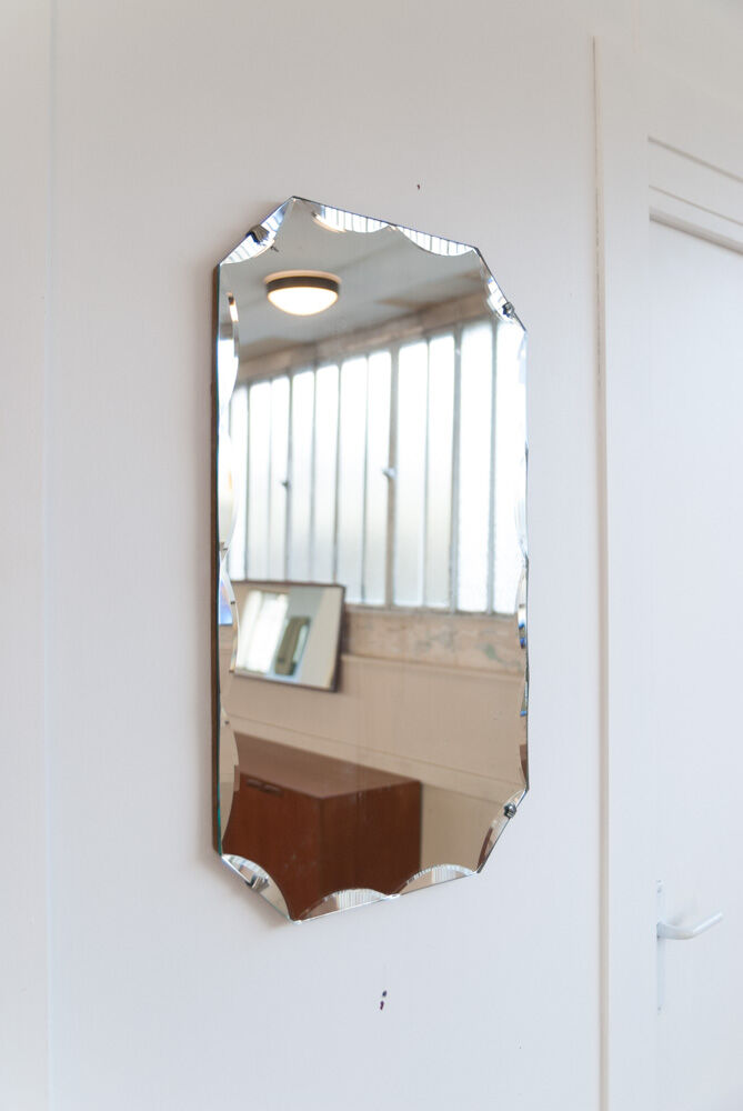 Bevelled mirror 30s - 69x41cm