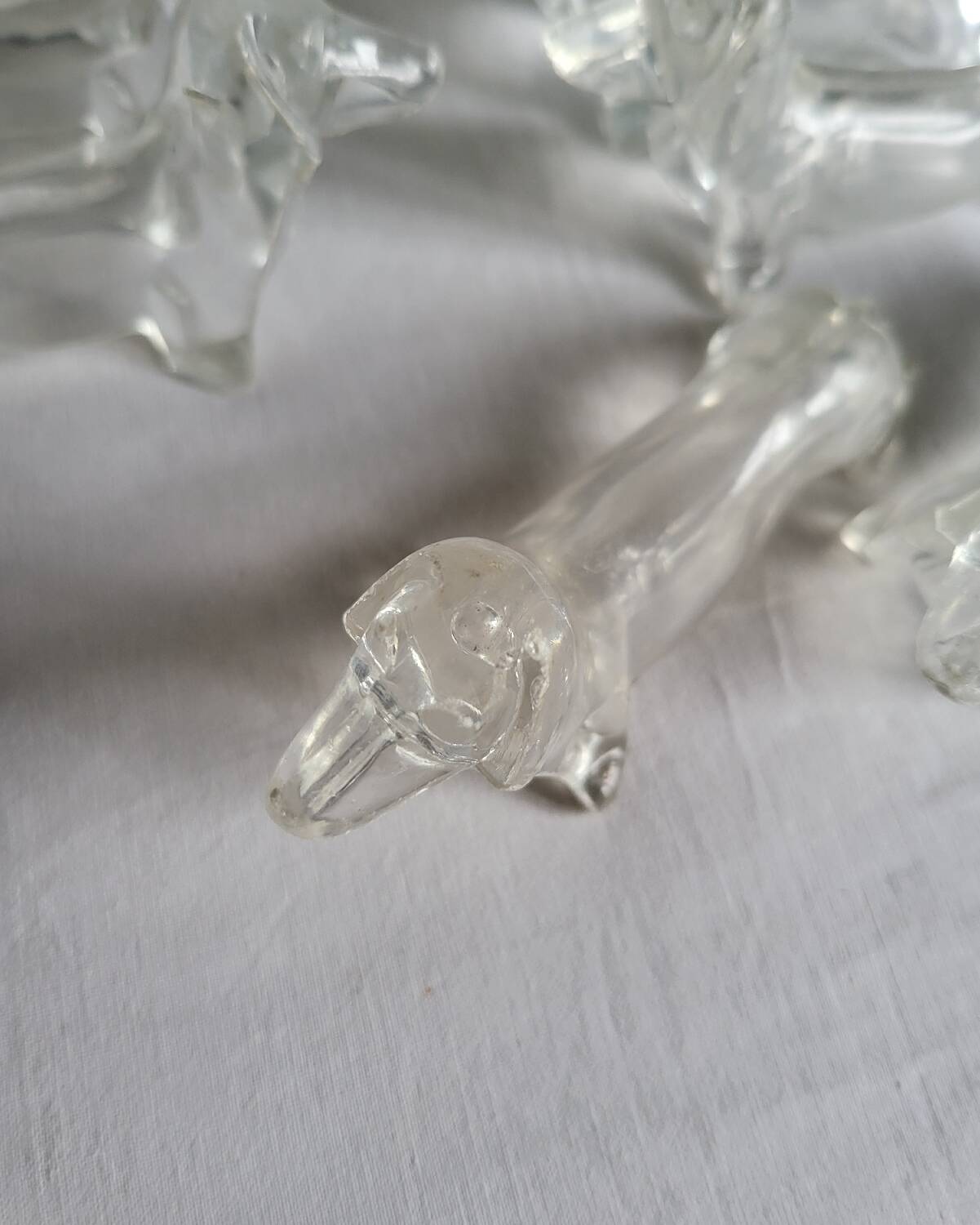 12 Dachshund knife holders in Plexiglass