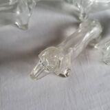 12 Dachshund knife holders in Plexiglass