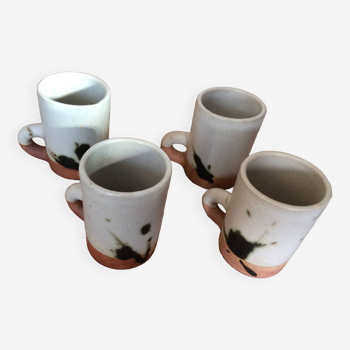 4 Pottery de la Colombe mugs
