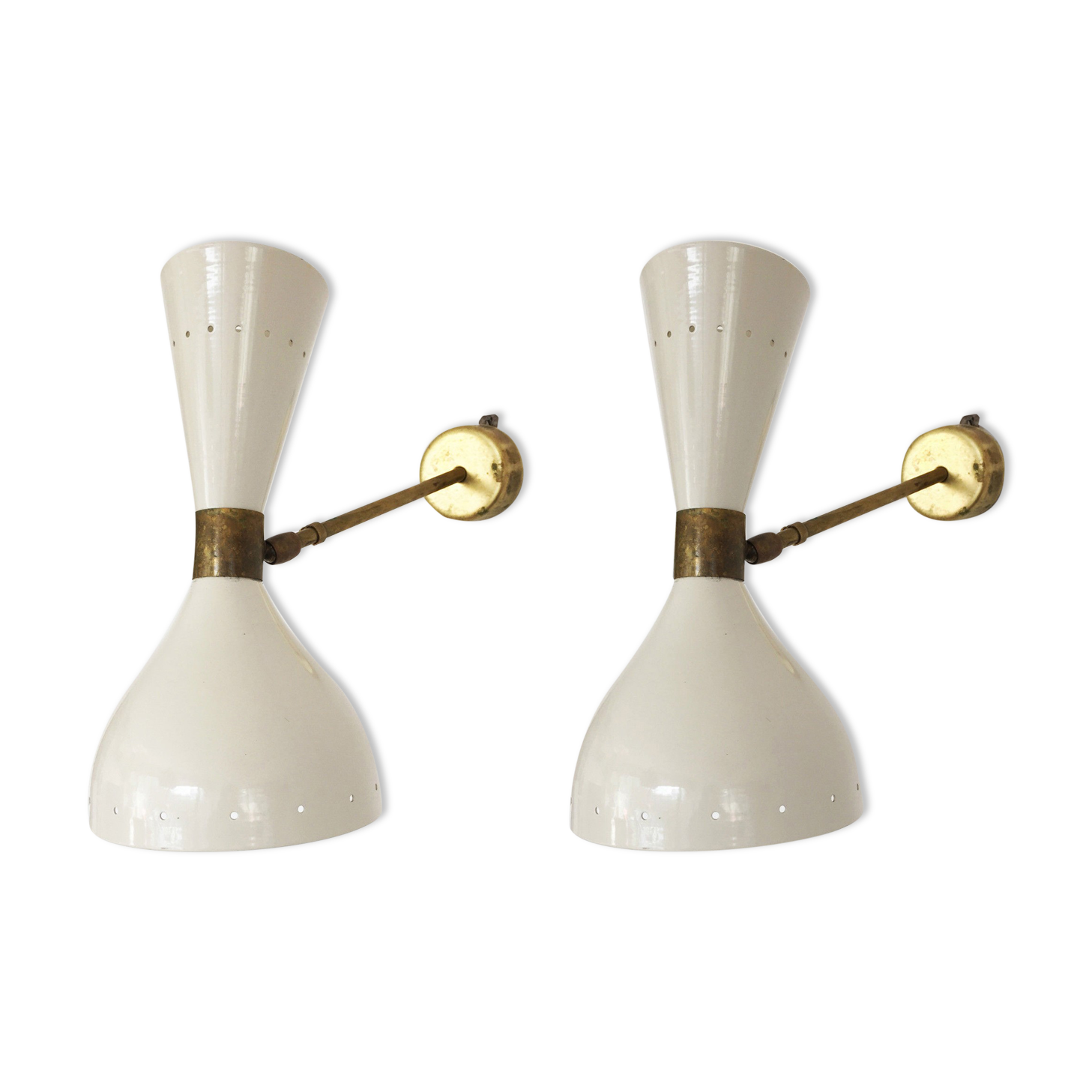 Pair of Italian design sconces 1950s