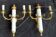 2 gilt bronze empire restoration porcelain wall lights sconces