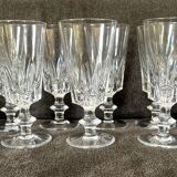 Set of 9 bayel crystal wine glasses elegance table art
