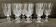 Set of 9 bayel crystal wine glasses elegance table art