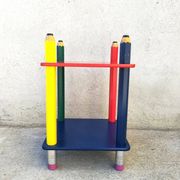Pierre Sala pencil bedside table Clairefontaine collection 1980s