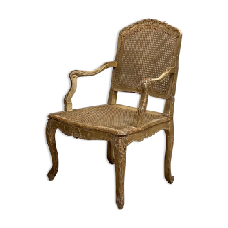 Charles francois normand, fauteuil d'epoque régence estampillé xviiième