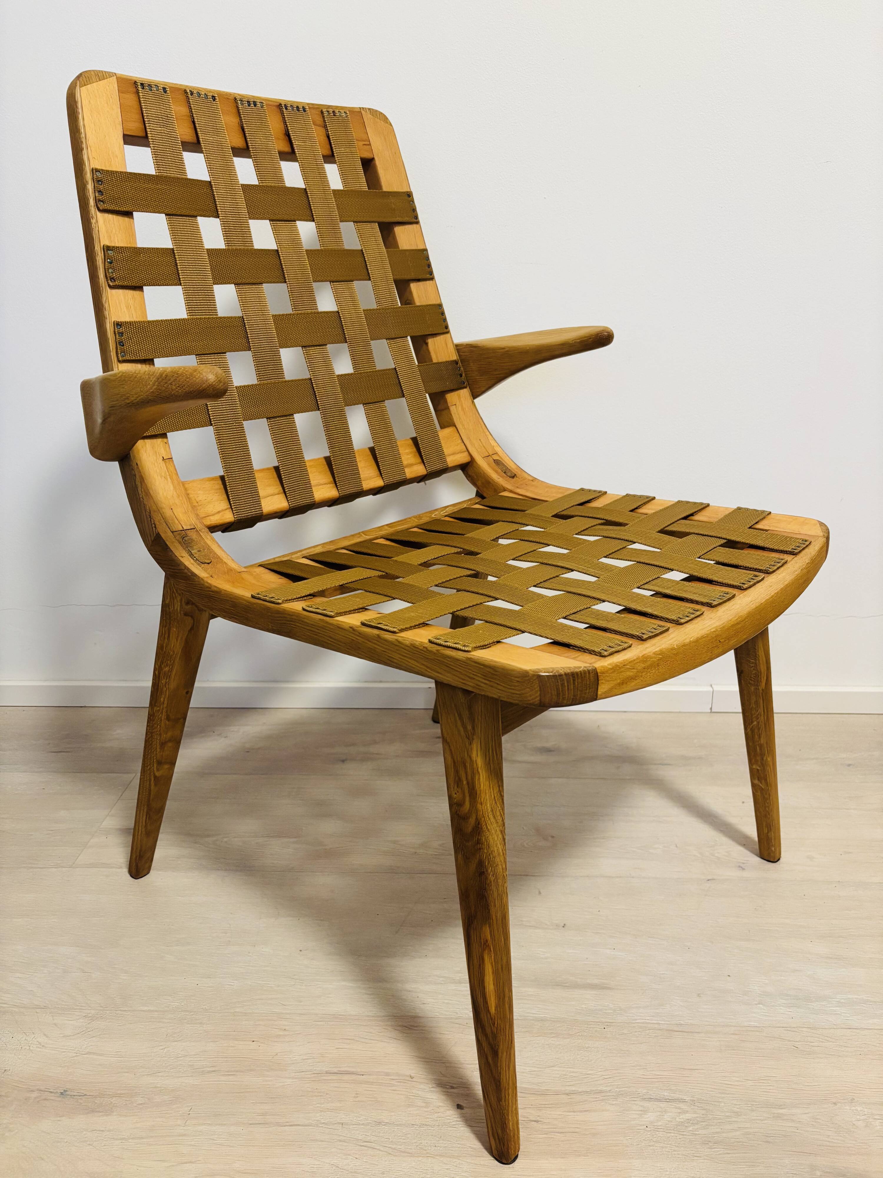 Vintage Lounge Armchair by Jan Vaněk, Czechoslovakia 1960’s