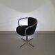 3 x mid-century tube frame chairs (swivel) corduroy upholstery
