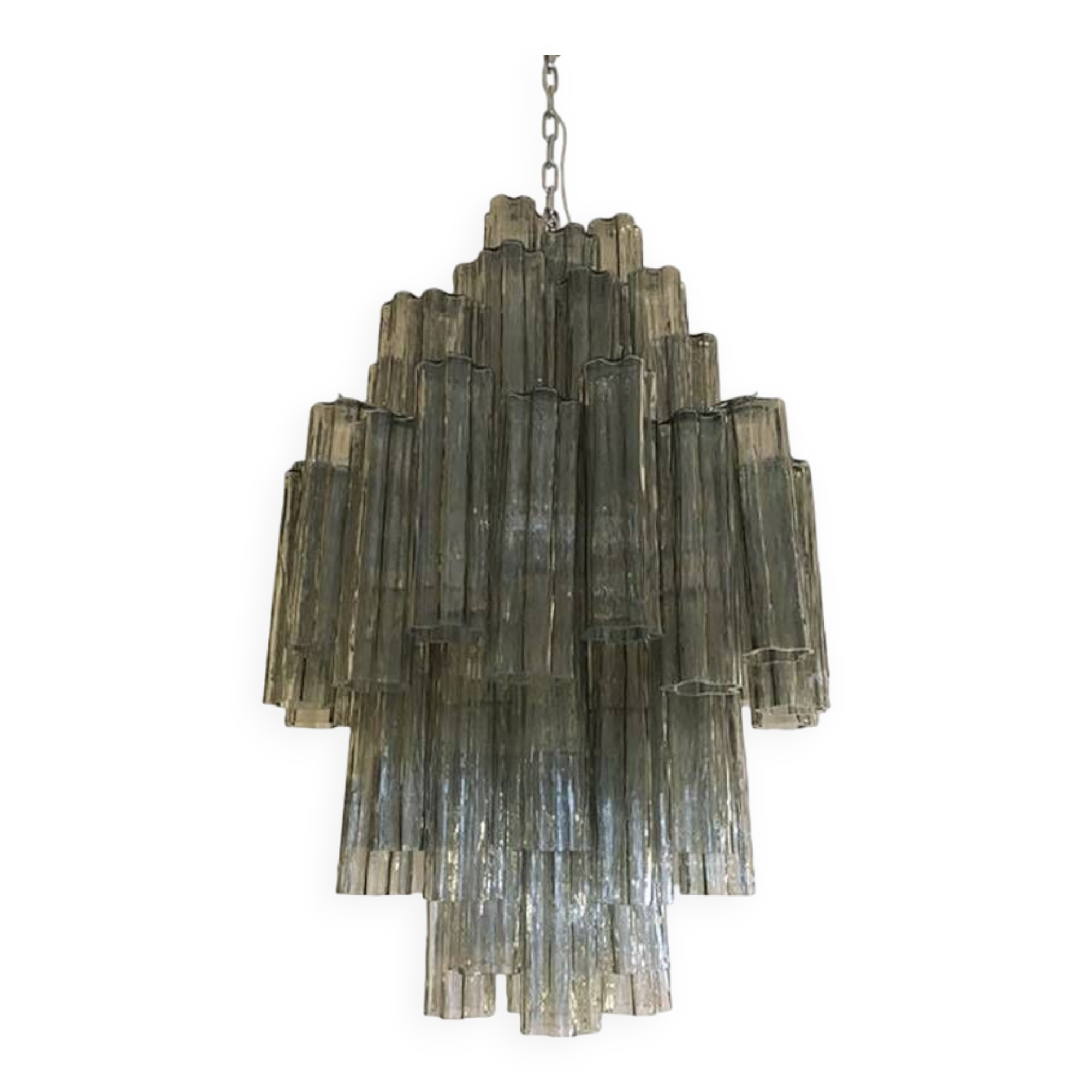 Contemporary Modern "Tronco" Murano Glass Sputnik Chandelier Venini Style