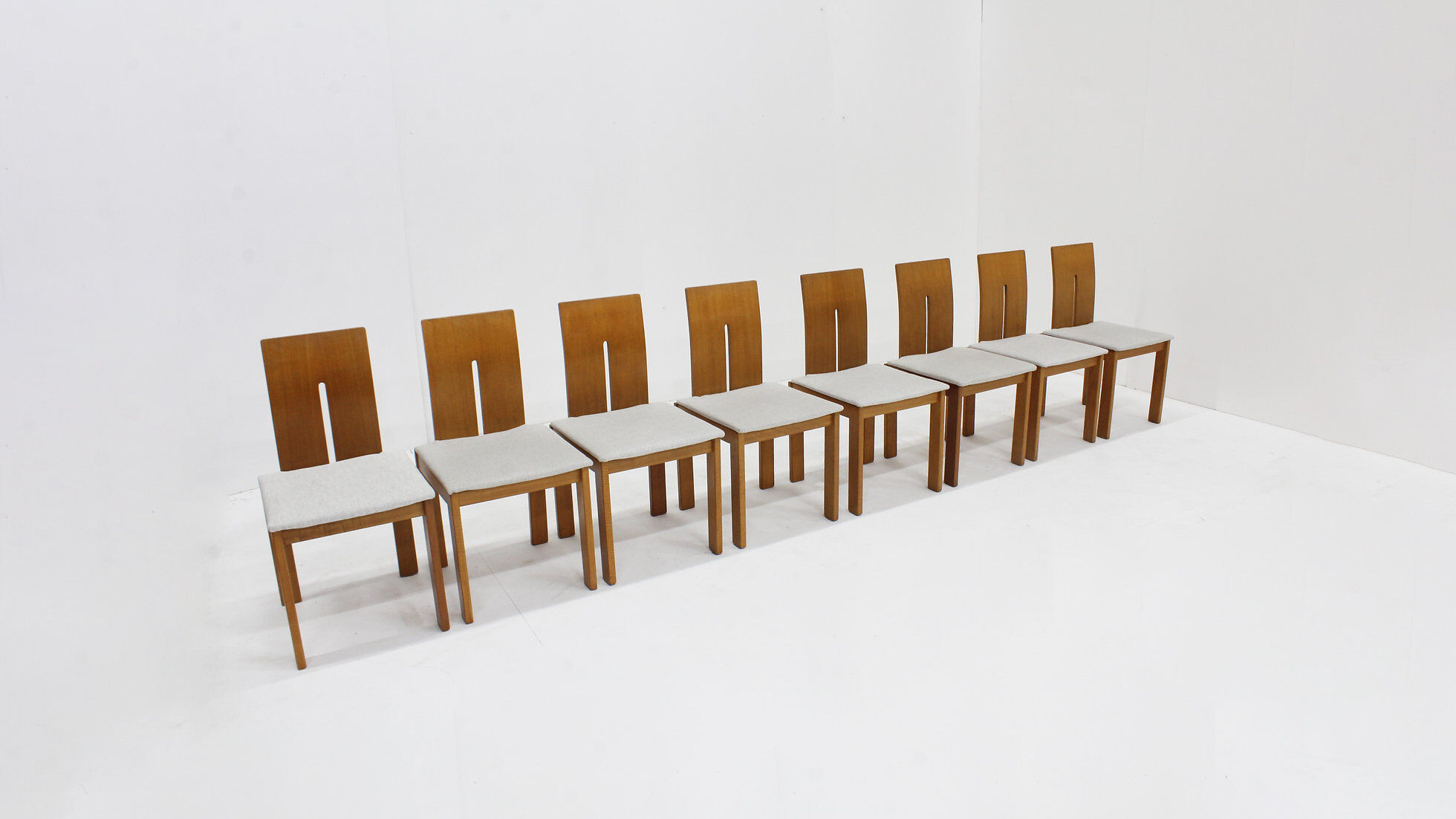 Vintage Italian dining room chairs set of 8